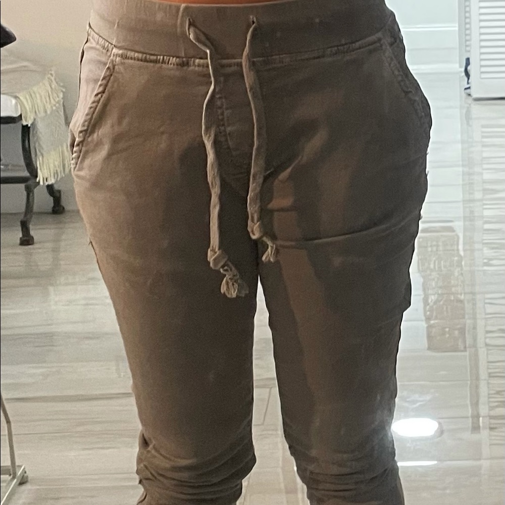 Gray Jean Joggers